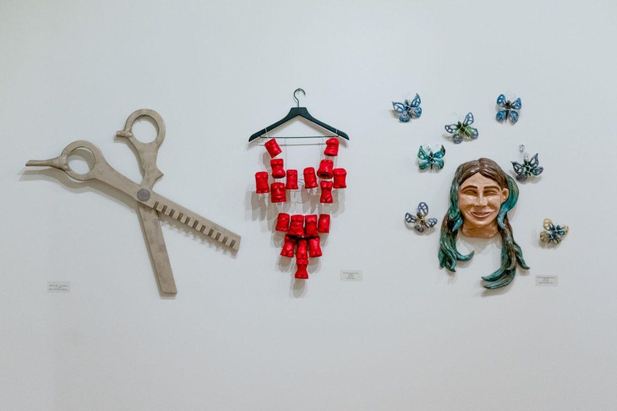 Student artwork on display at UTK's  Art and Architecture Building's Open House November 5, 2021