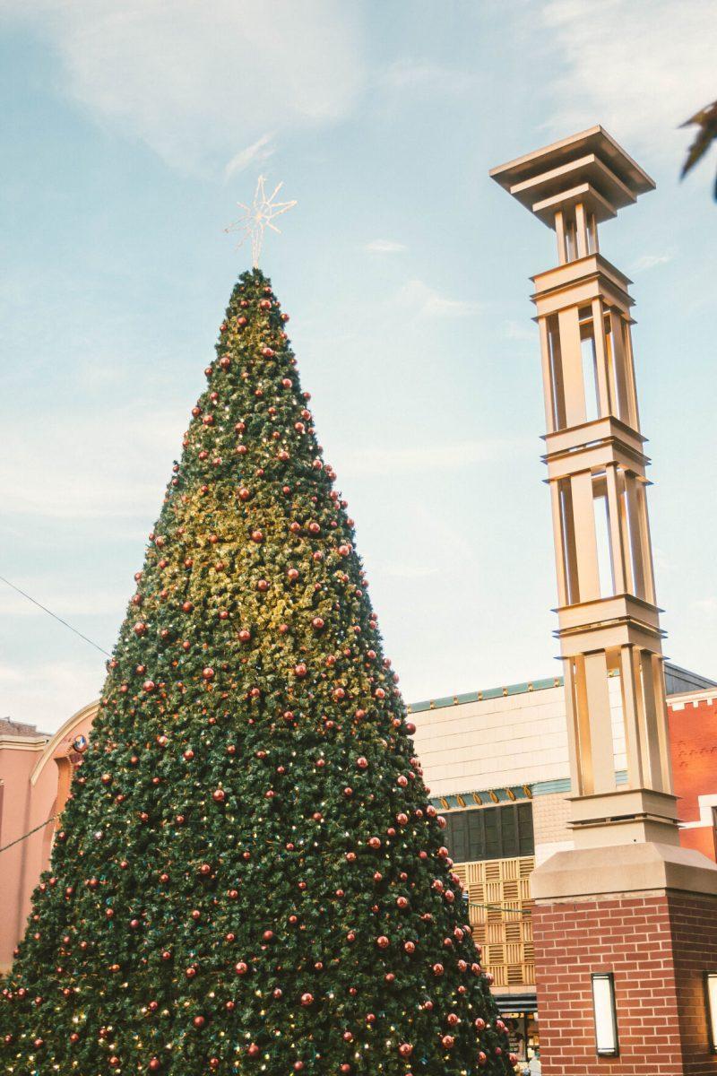 Market Square celebrate the holiday season each year by putting up a Christmas tree on Gay Street. Picture taken Dec. 7, 2018.