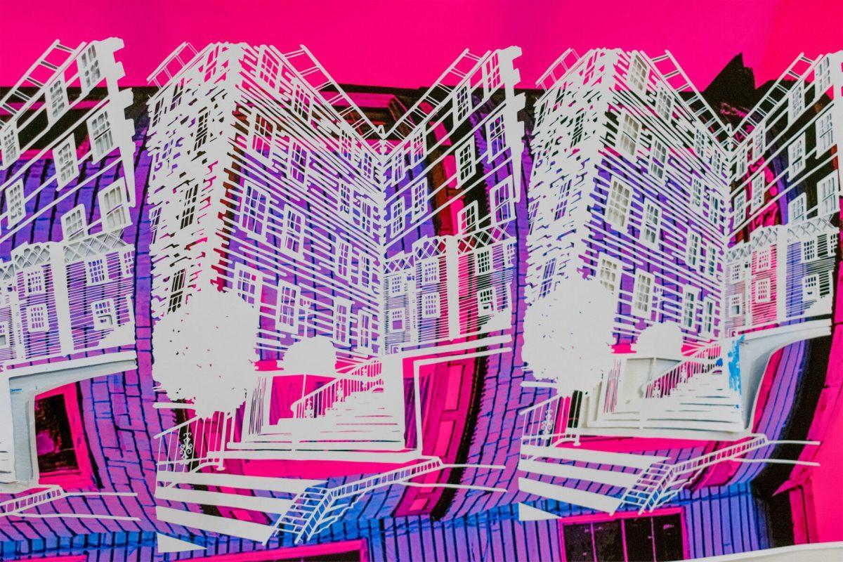 Student artwork on display at UTK's  Art and Architecture Building's Open House November 5, 2021