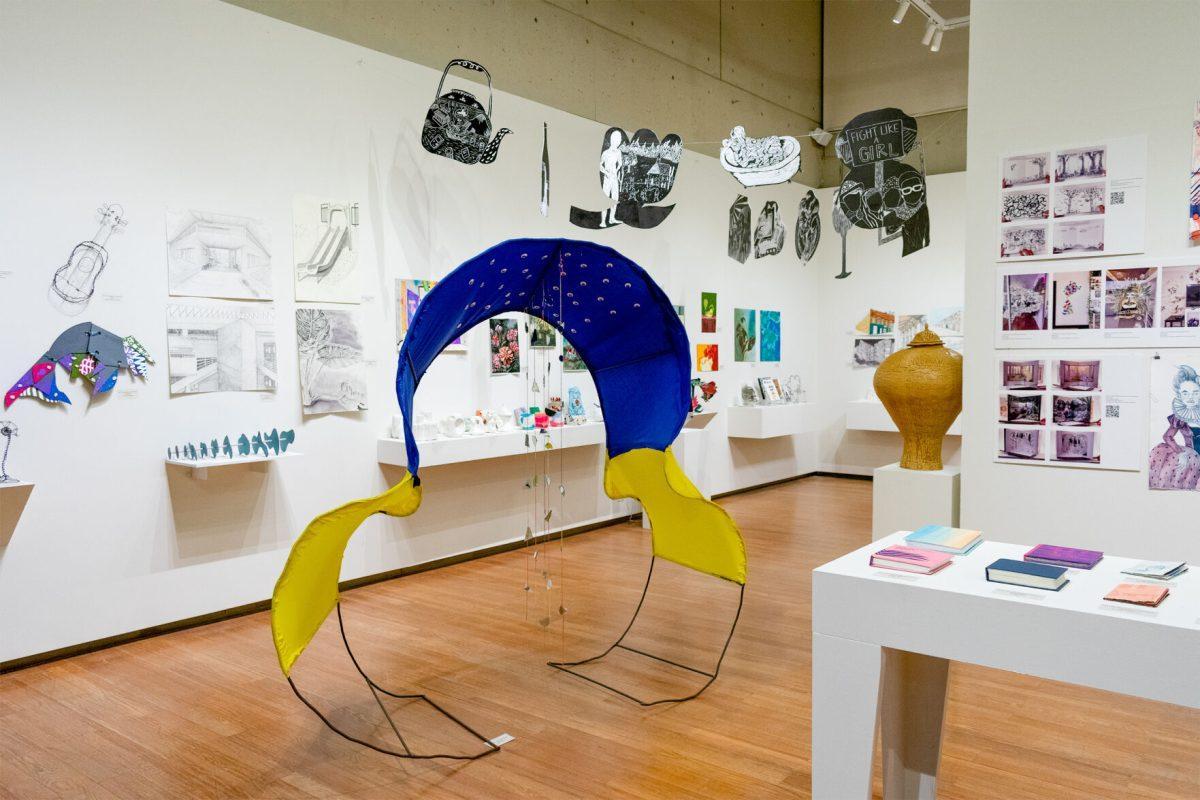 Student artwork on display at UTK's  Art and Architecture Building's Open House November 5, 2021