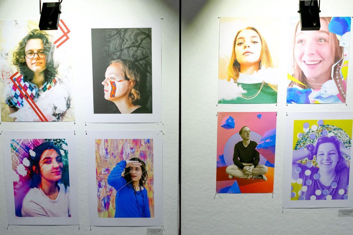 Student artwork on display at UTK's  Art and Architecture Building's Open House November 5, 2021