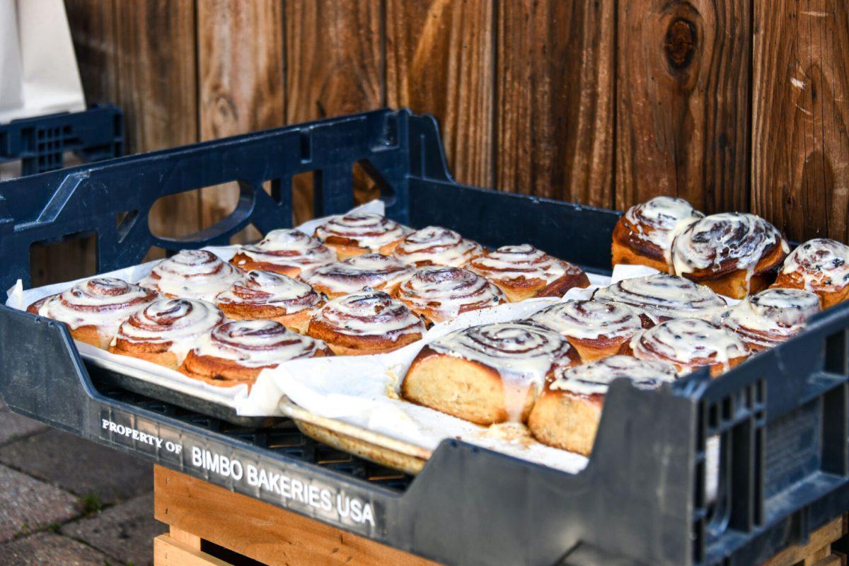 Cinnamon rolls baked by Mother's Daughter Bread. Sunday, Mar. 27, 2022.