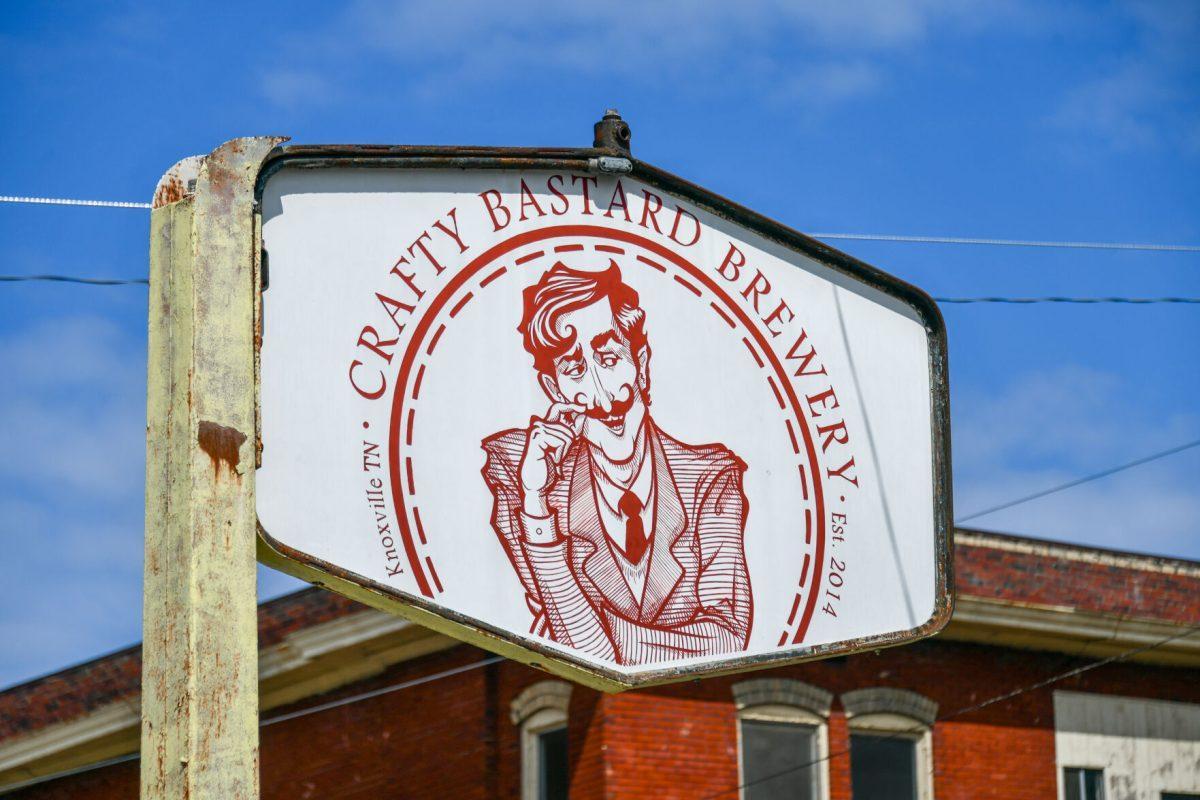 Crafty Bastard Brewery's sign welcomes guests in to try both 'traditional and mischievous' beers, made from locally sourced ingredients. Monday Mar. 28, 2022.