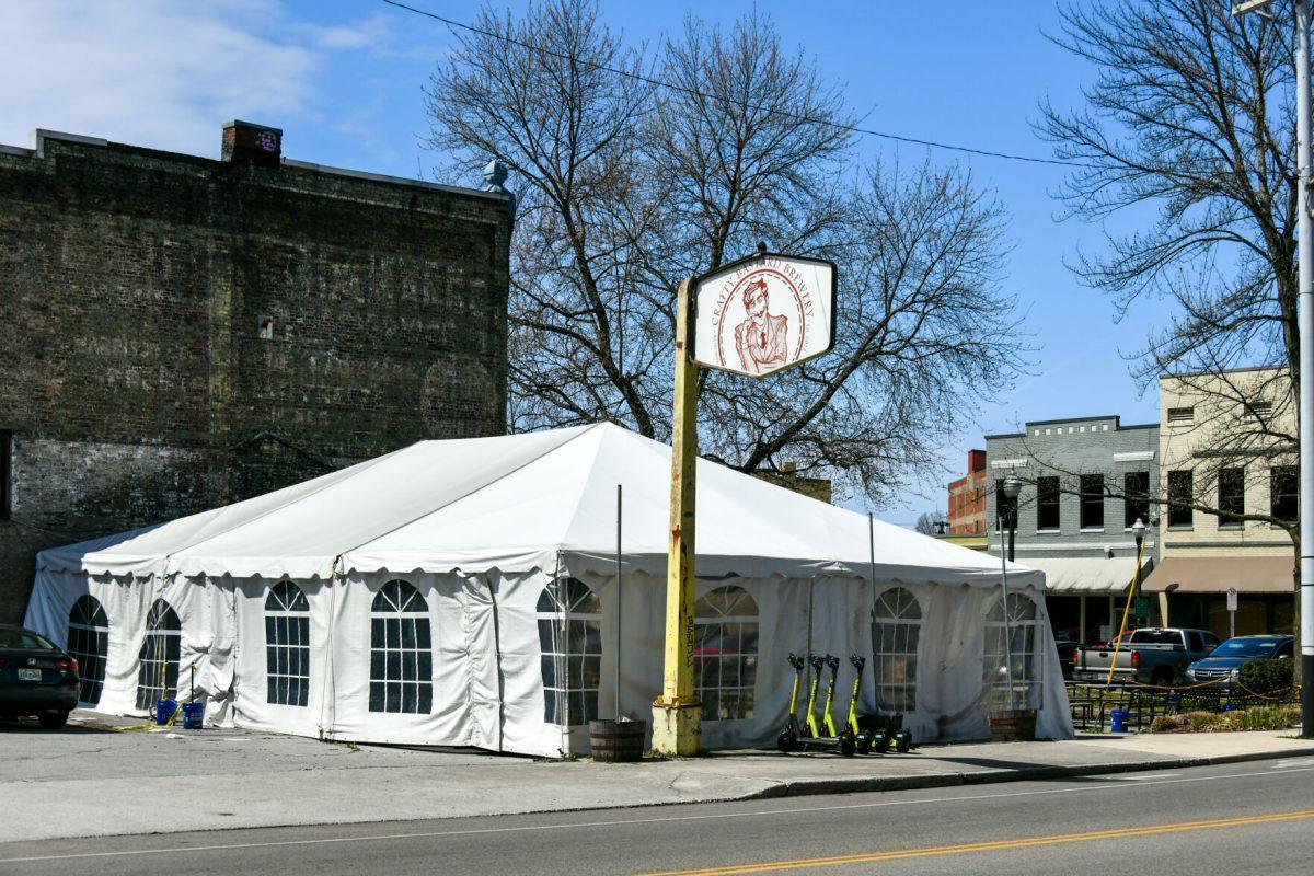 Crafty Bastard Brewery waits to open and welcome guests in to try both 'traditional and mischievous' beers, made from locally sourced ingredients. Monday Mar. 28, 2022.