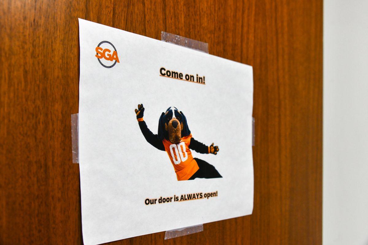 The SGA office in the Student Union welcomes students to hang out or ask questions in suite 174. Monday Mar. 28, 2022.