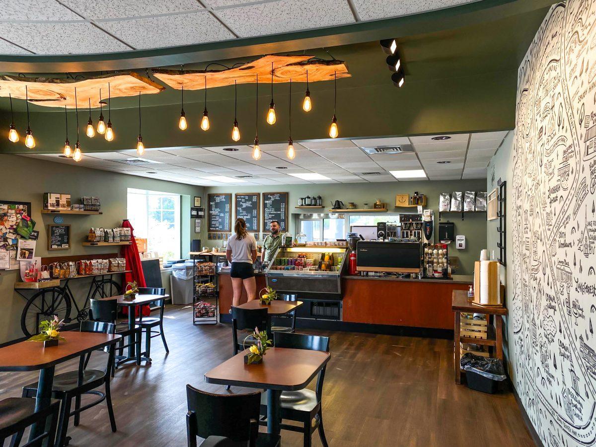 CommonPlace Coffee offers ample seating for guests to study, chat, read and more inside the previous bank building turned coffee house. Wednesday Apr 6, 2022.
