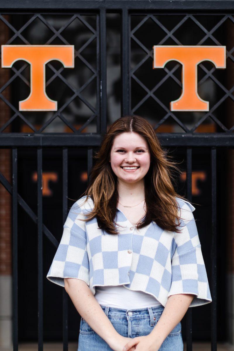 Sarah Rainey, 2021-2022 Editor-in-Chief of The Daily Beacon on May 1, 2022.