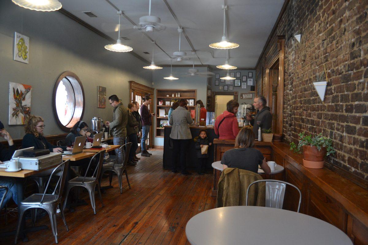 Old City Java has a cozy interior perfect for studying or just enjoying a Saturday morning.