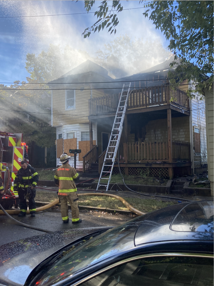 Firefighters responded to a house fire on Forest Avenue in Fort Sanders on Wednesday. The house is believed to have been unoccupied. 