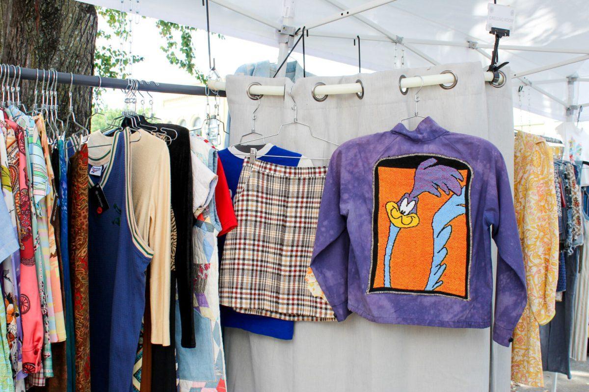 KNOXVILLE, TN - Lux &amp; Ivy, an independently owned boutique from Indianapolis, participates in the Six Ways Market as a vendor, selling vintage clothing, accessories and local handmade goods, on Sep. 18, 2022. 
