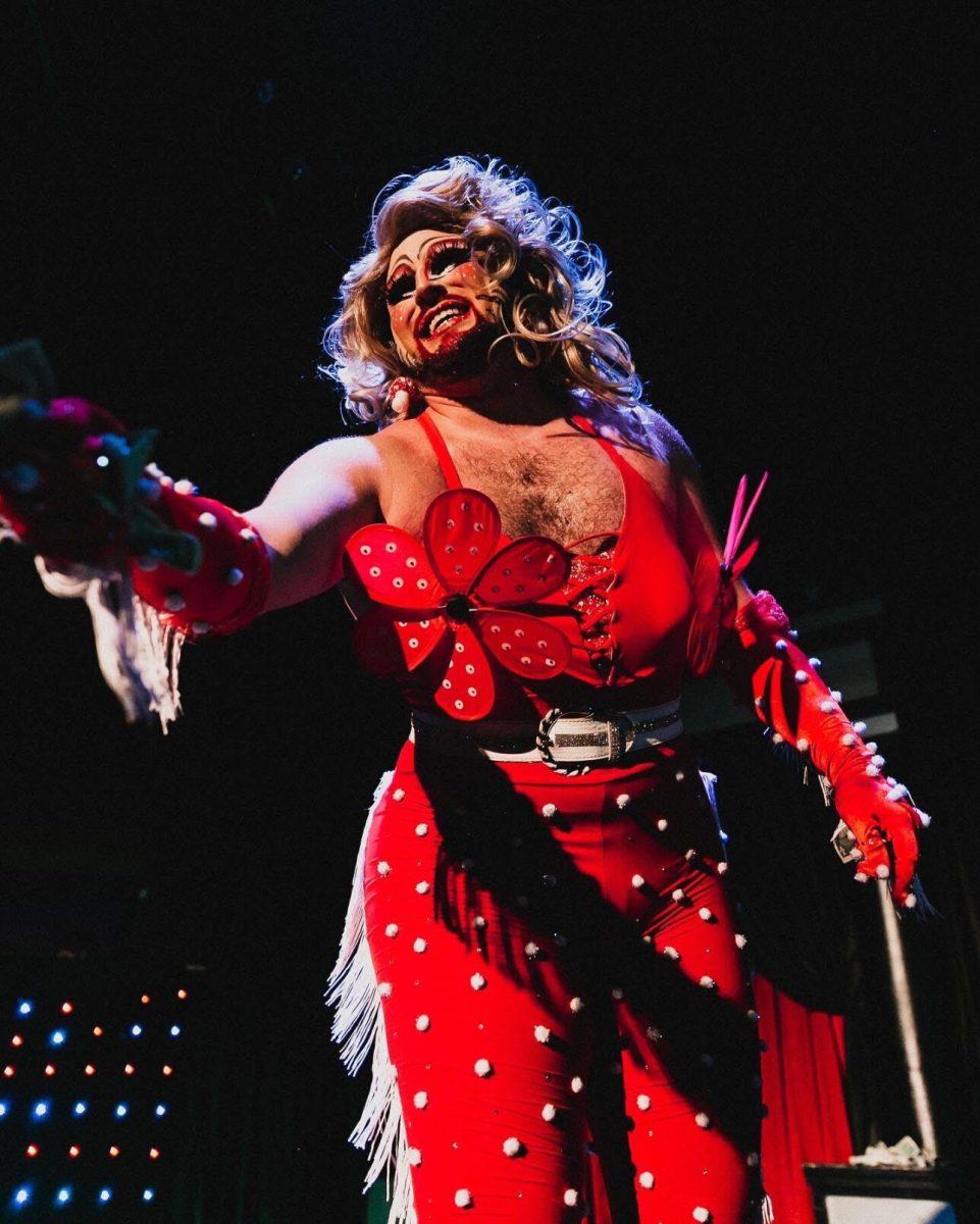 Boomer Russell, a fourth year doctoral candidate in biochemistry at UT, performs as Fatty Acid in the Knoxville drag scene.