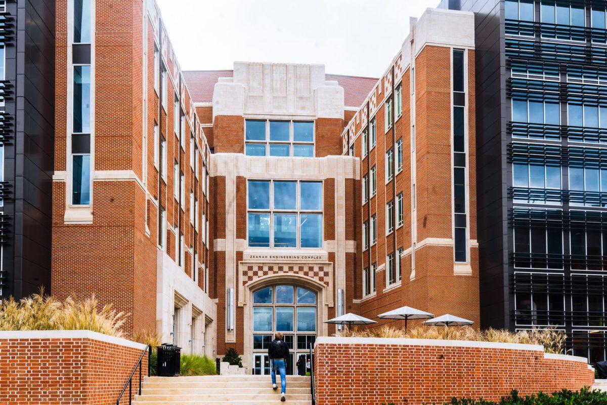 By some metrics, the new Zeanah Engineering Complex, photographed on Oct. 18, 2022, is the largest academic building on campus.