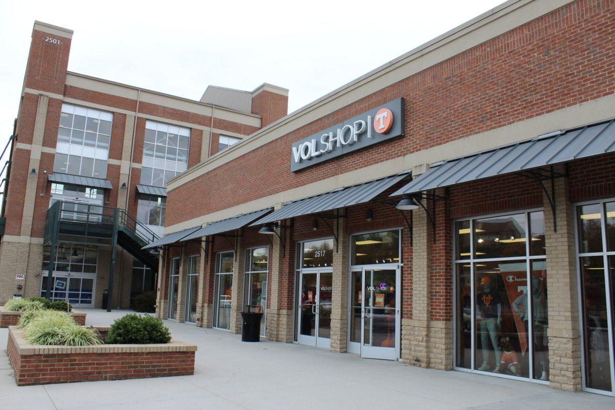 KNOXVILLE, TN - The Vol Shop in University Commons offers UT merchandise year round. Wednesday Oct. 26, 2022. 