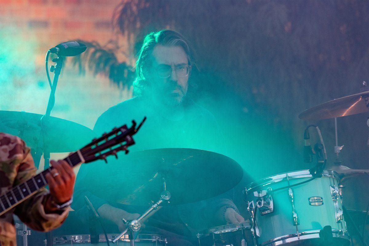 KNOXVILLE, TN - Drew Holcomb and the Neighbors perform for students after the Homecoming Parade at the Student Union Plaza. Friday, Oct. 21, 2022.
