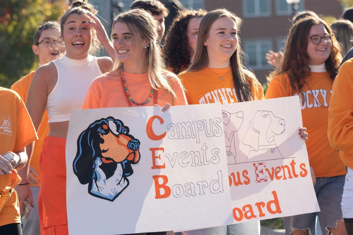 KNOXVILLE, TN - CEB marching in the Homecoming Parade at UT. Friday, Oct. 21, 2022.
