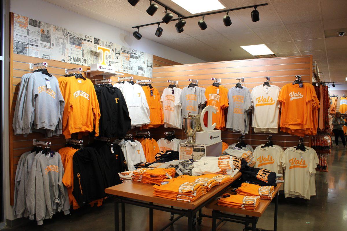 KNOXVILLE, TN - The Vol Shop in University Commons offers UT merchandise year round. Wednesday Oct. 26, 2022. 