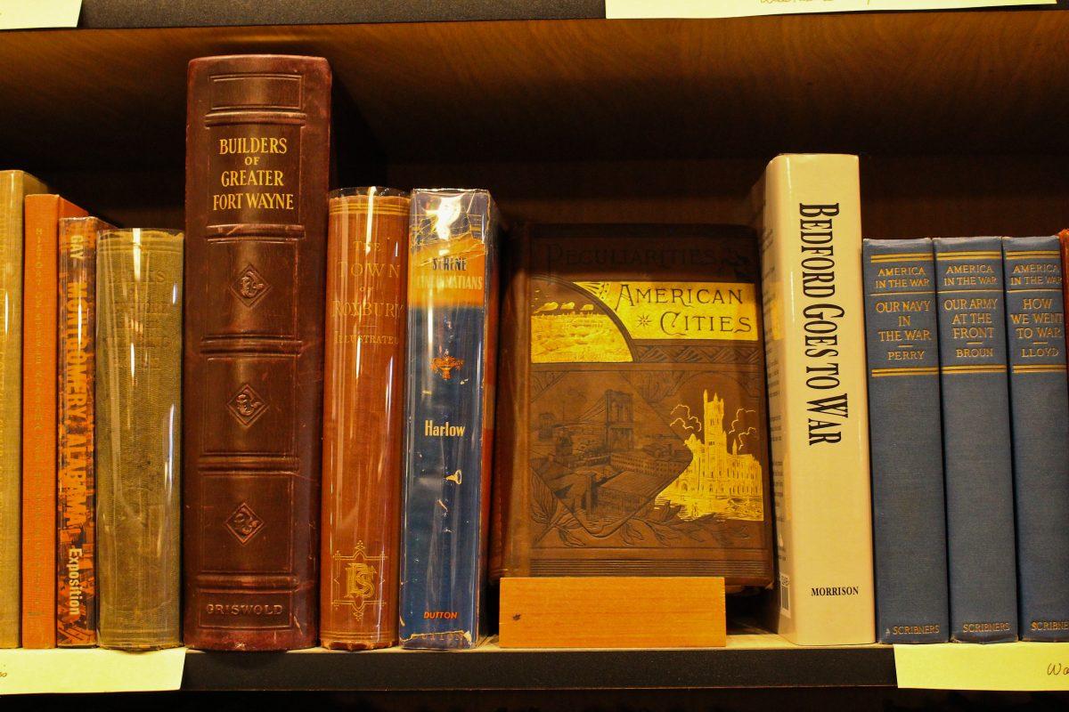 An array of old and rare books located at Addison's Bookstore.