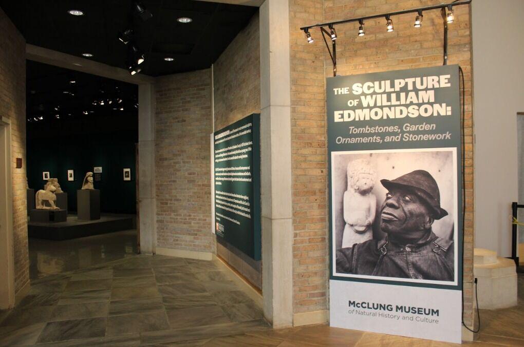 The Sculpture of William Edmondson exhibit in McClung Museum, Feb. 21, 2023.