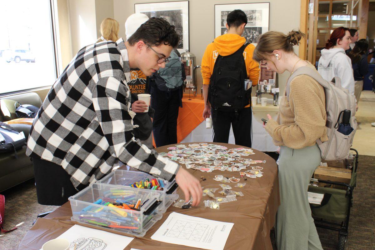 Students enjoy free coffee-related activities and memorabilia at the Coffee and Culture event in Hodges Library. Tuesday Feb. 7, 2023.