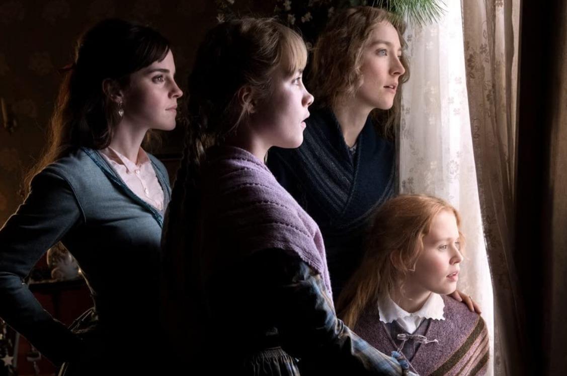 Emma Watson, Saoirse Ronan, Florence Pugh, Eliza Scanlen in "Little Women." Photo by Wilson Webb. 