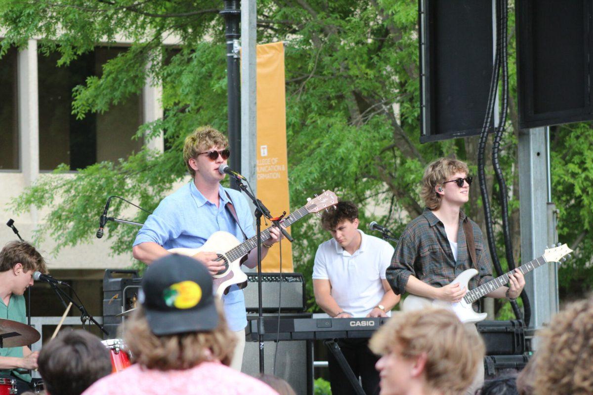Solstice opening for the band Sun Room at Volapalooza, April 21, 2023.