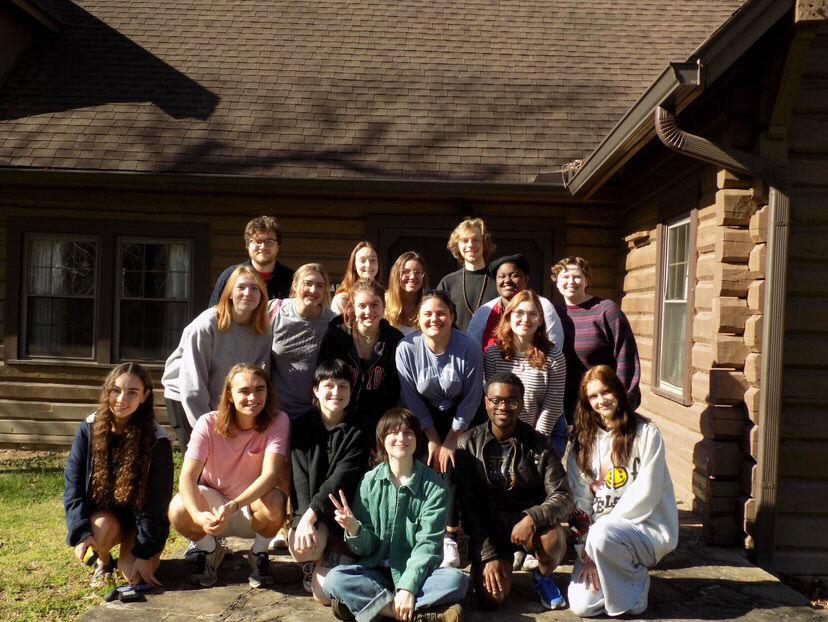Members of UT's Mindfulness and Meditation Club at their 2023 retreat. 