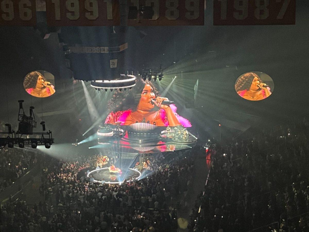 Lizzo performs at Thompson Boling Arena for Volapalooza 2023 on a stop of "The Special 2our."