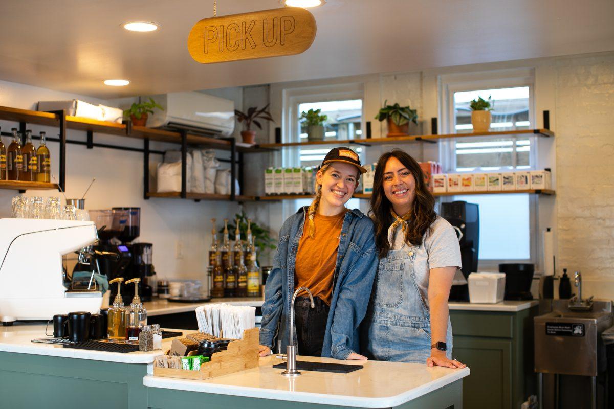 Seed Coffee Co., co-owned by Morgan Benson (left) and Andi Land, recently opened on Sutherland Avenue. 