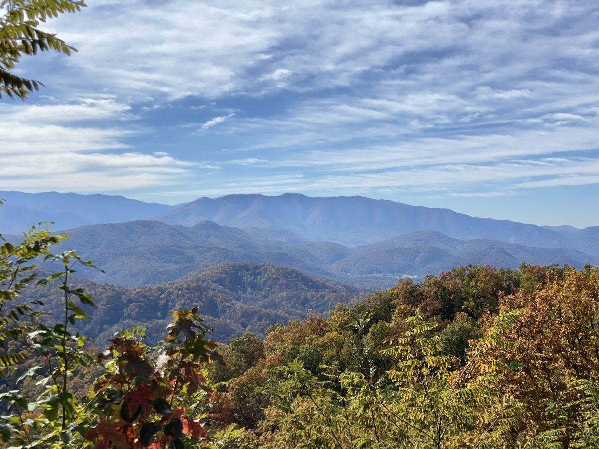 A view of the Smoky Mountains from Foothills Parkway.