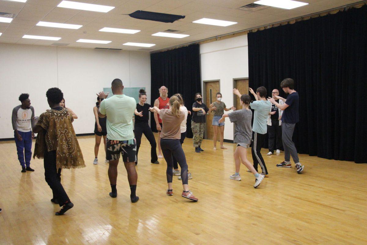 UT Theatre hosted Geo Britto to lead a workshop on Theatre of the Oppressed.