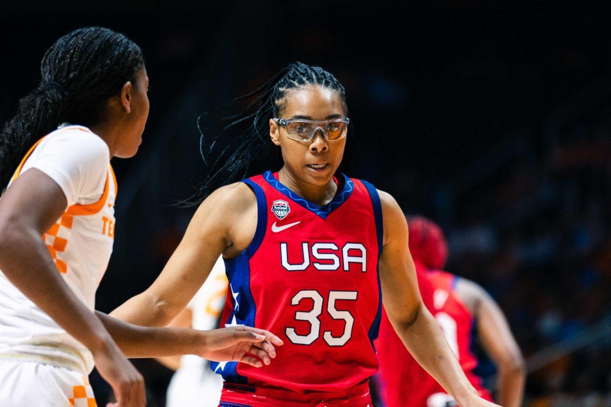 Allisha Gray (35) against the Lady Vols in the Food City Center. Sunday, Nov. 5, 2023. 