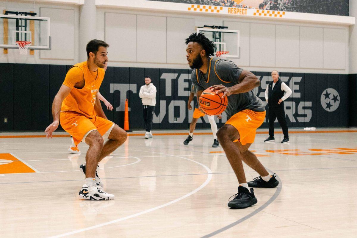 Josiah-Jordan James (30) during practice in Pratt Pavilion. Nov 2, 2023.