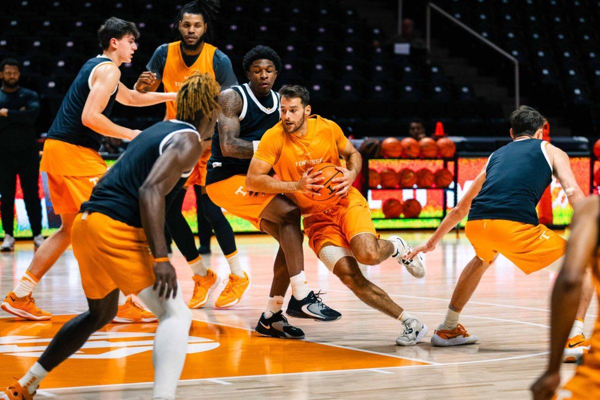 Santiago Vescovi (25) drives in practice in the Food City Center. Thursday, Oct. 26, 2023. 