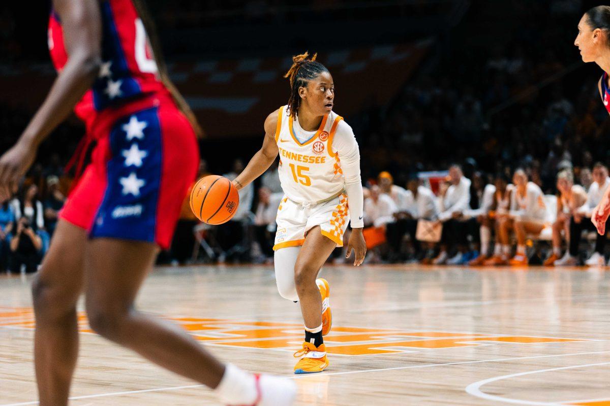 Jasmine Powell (15) against Team USA. Sunday, Nov. 5, 2023. 