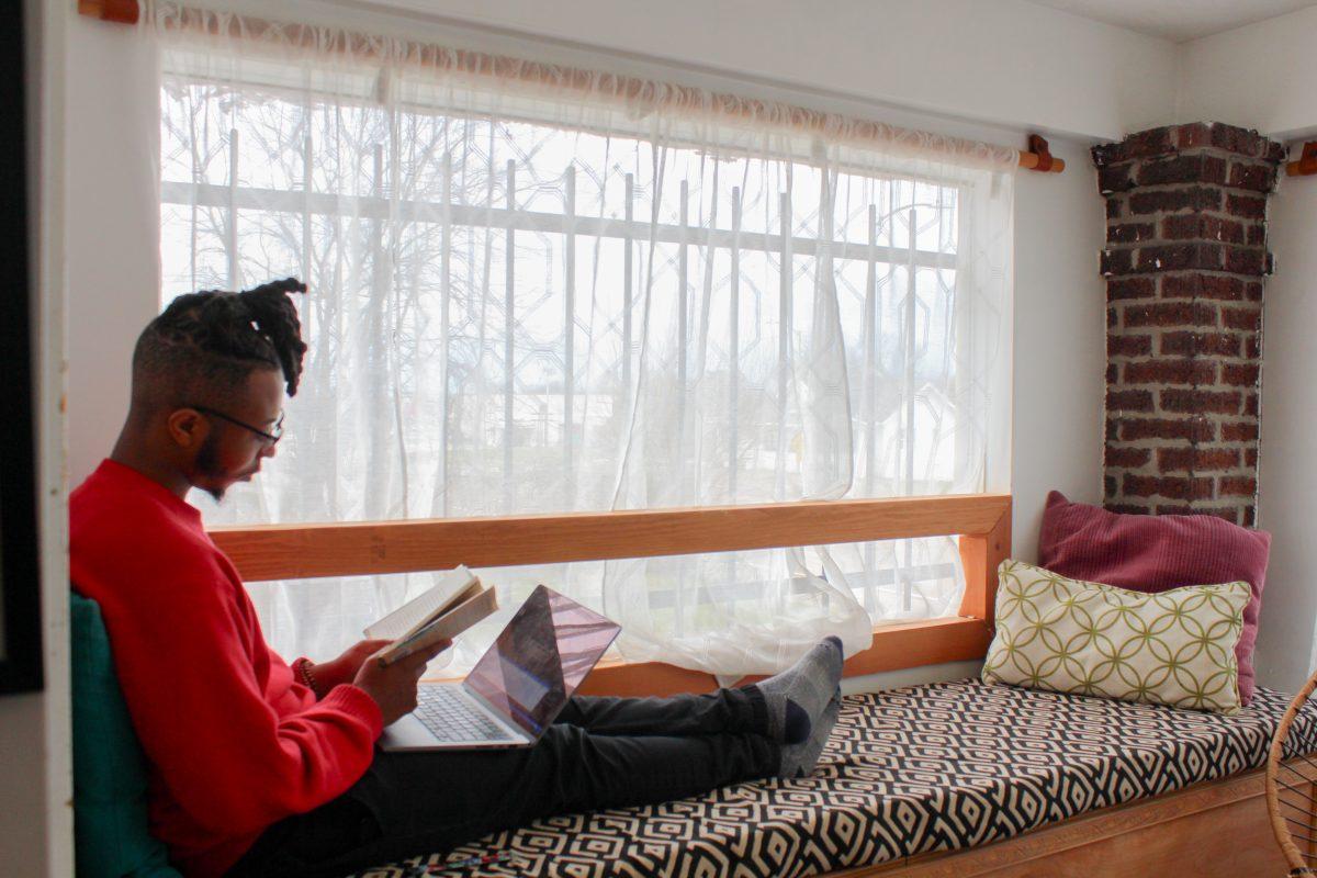 The Bottom patrons use the space to read, work, create and unwind.