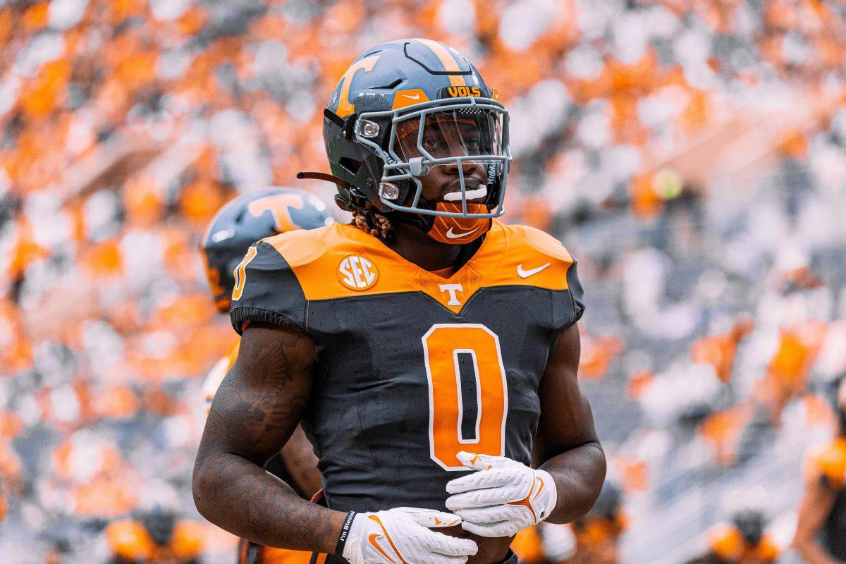Jaylen Wright (0) during a game against Austin Peay in Neyland Stadium. Saturday, Sept. 9, 2023. 