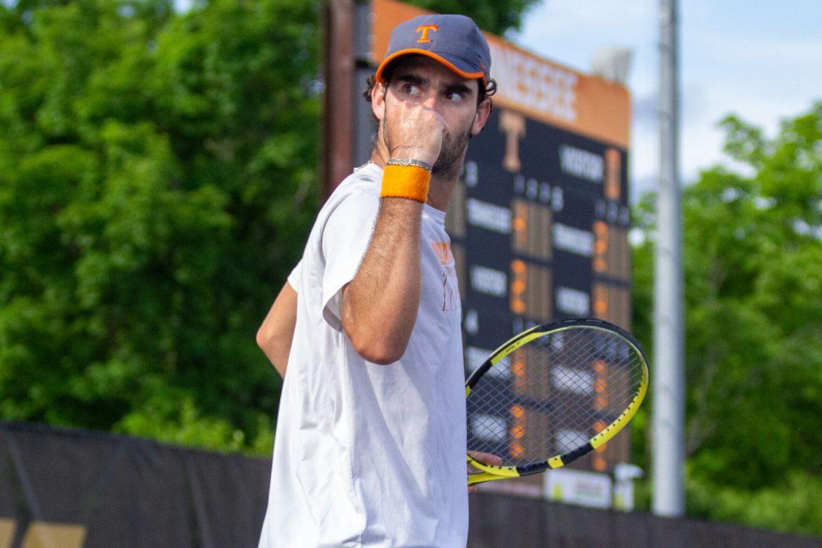Angel Diaz celebrates during a match against Memphis at Barksdale Stadium. Saturday, May 4, 2024.