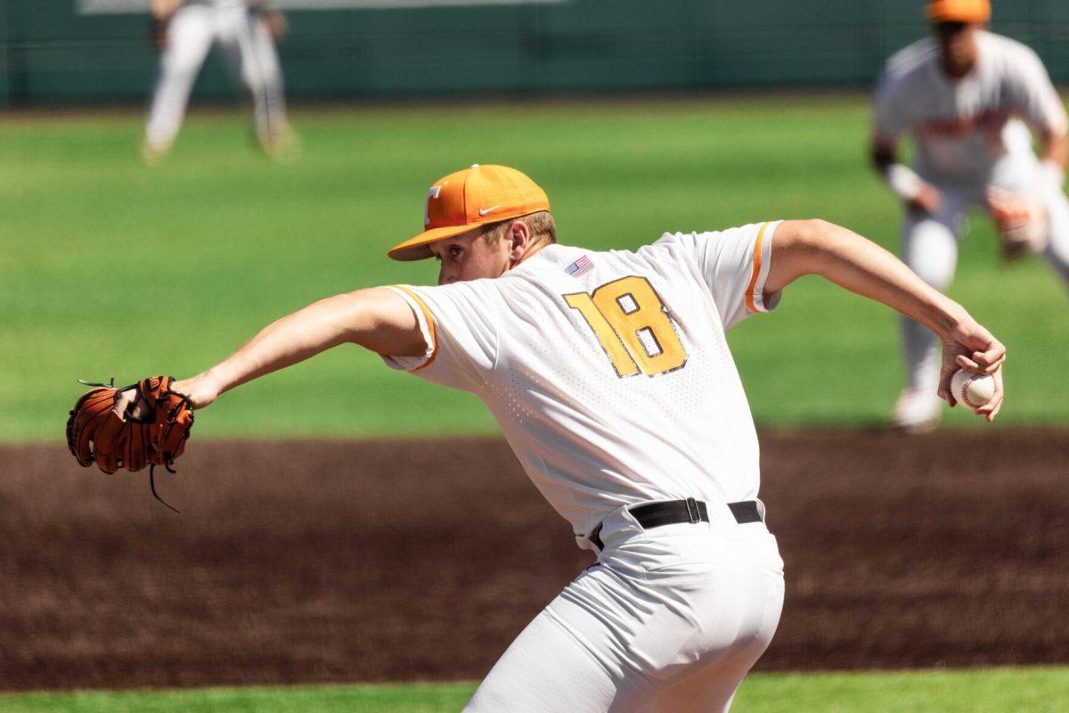 AJ Causey (18) during game against Evansville at Lindsey Nelson Stadium. Friday, June 7, 2024.