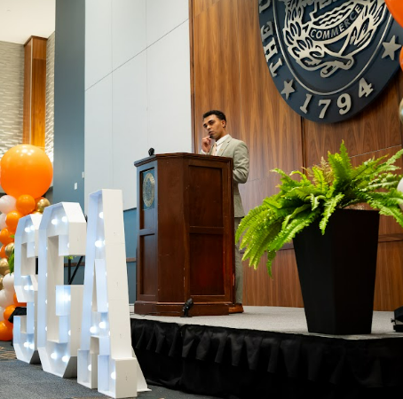 Student Body President Dante Grayson encourages students to explore the myriad of opportunities offered at UT. 