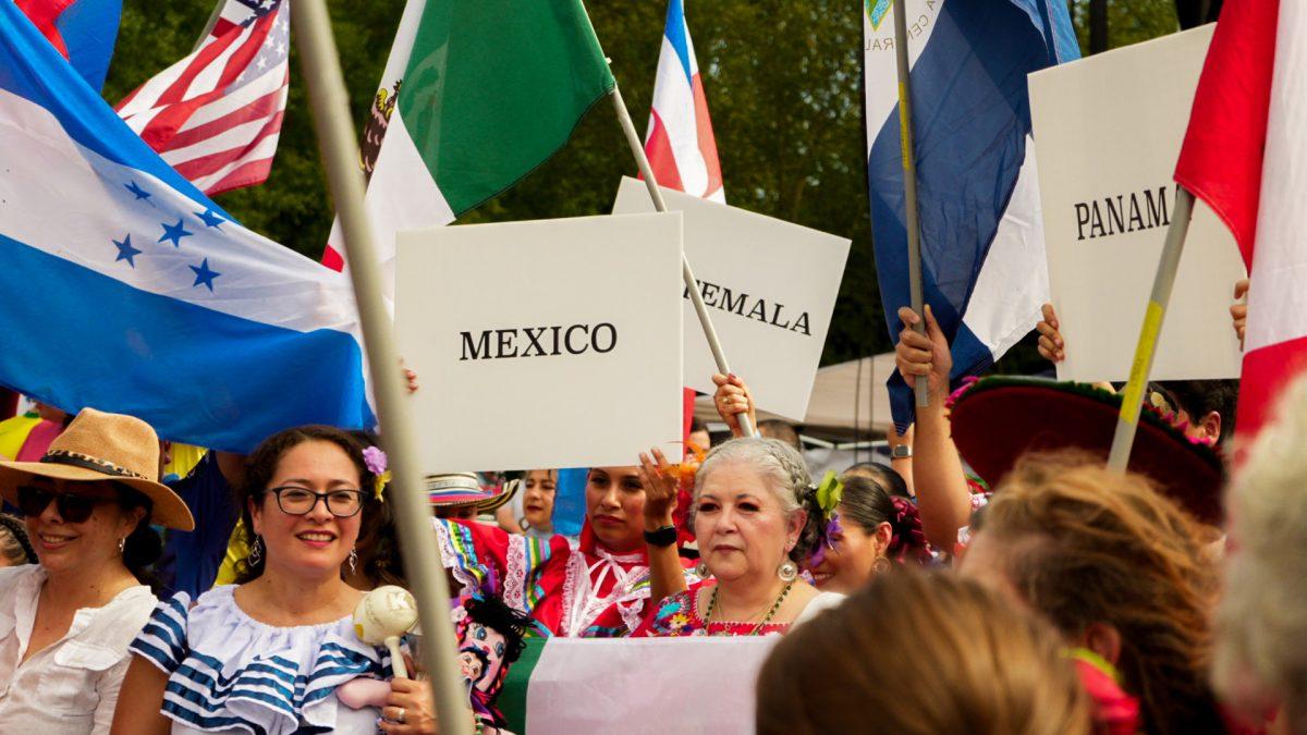 Participants represent varying cultures at the HoLa Festival in World's Fair Park. Sept. 22, 2024