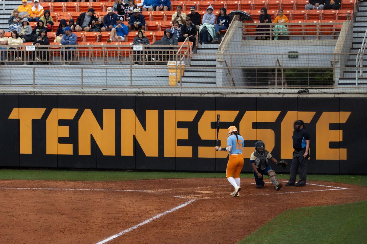 Camryn Sarvis (16) steps into the box against Georgia Tech at Sherri Parker Lee Stadium. Saturday, Sept. 28, 2024