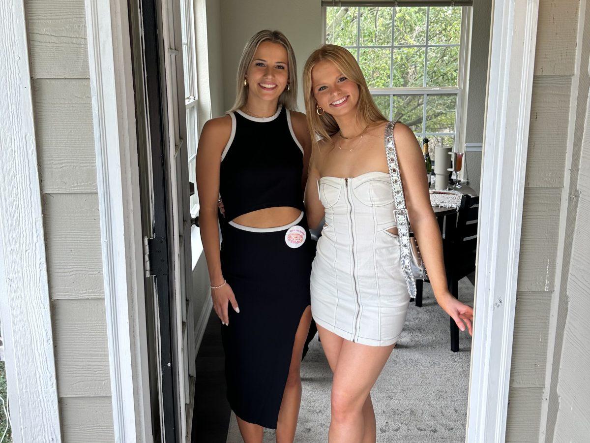Alex and Sydney Whitman, a set of twins at UT, pose before a UT football game against Florida. Saturday, Sept. 16, 2023.