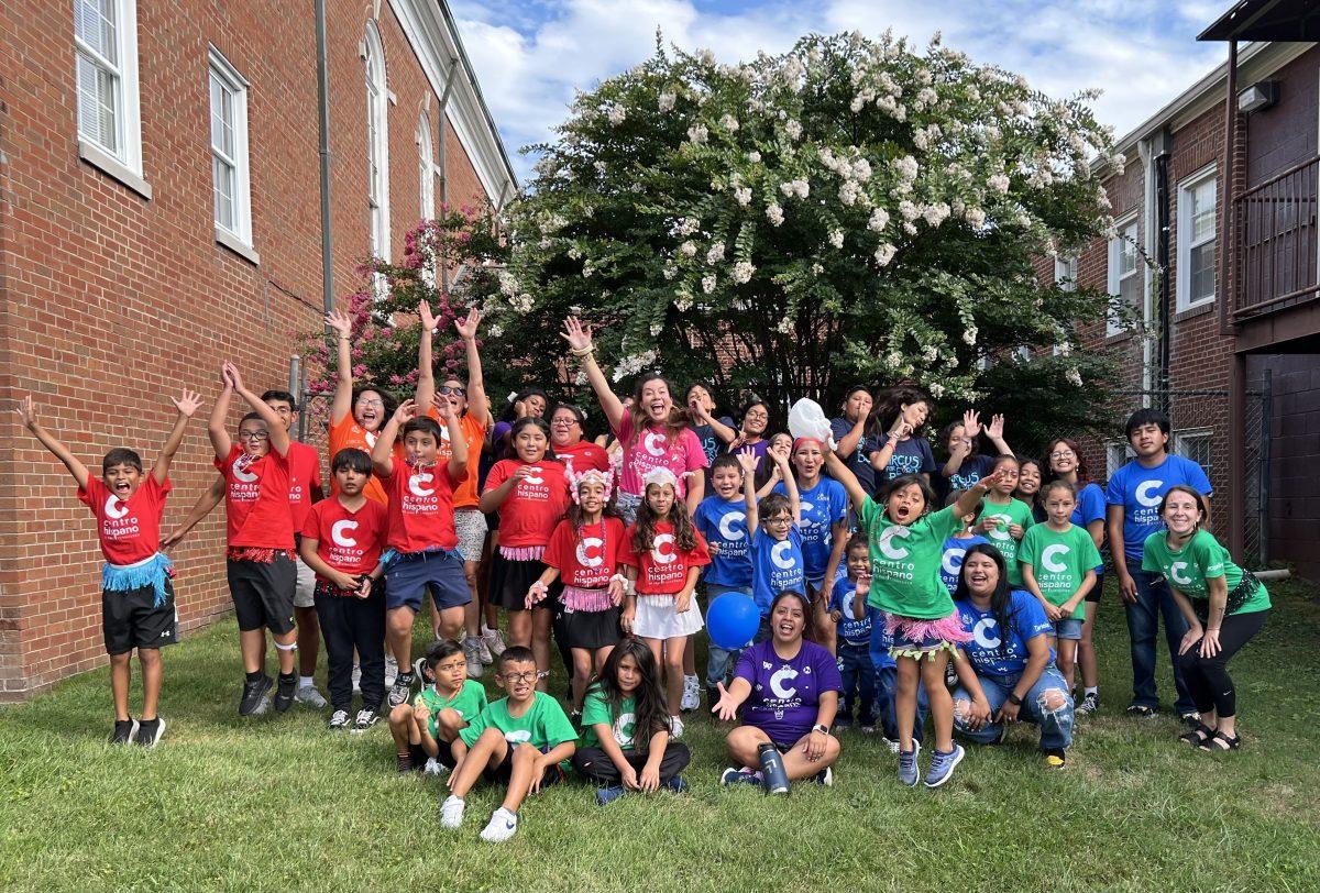 A group photo of children who went to Centro Hispano de East Tennessee's summer camp in 2024. 