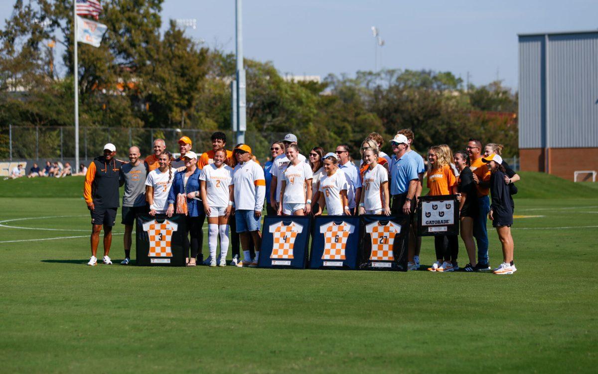 Tennessee soccers goes through Senior Day ahead of matchup with Auburn in Regal Soccer Stadium. Saturday, Oct. 13, 2024. 