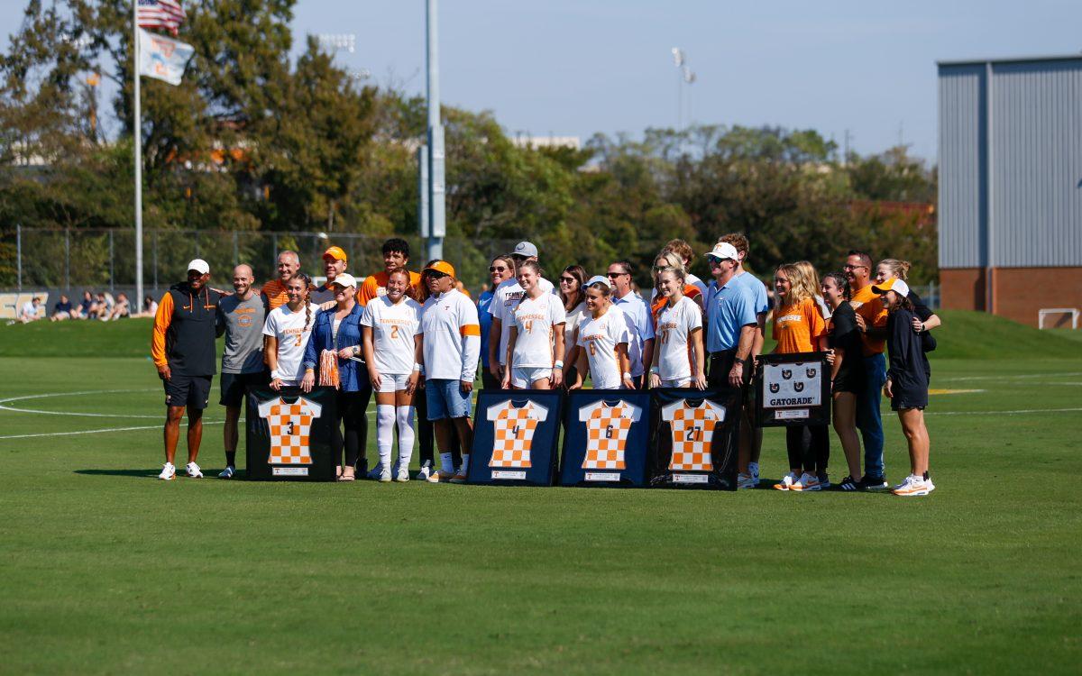 Tennessee soccers goes through Senior Day ahead of matchup with Auburn in Regal Soccer Stadium. Saturday, Oct. 13, 2024. 