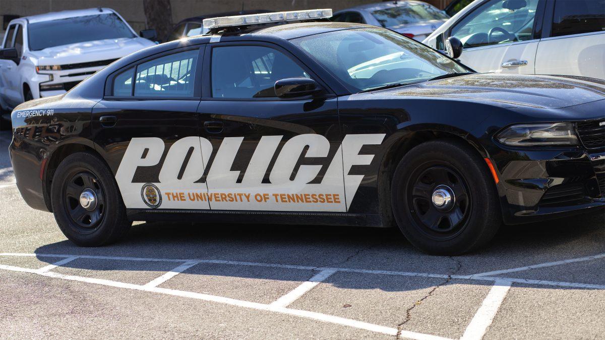 UTPD car on campus. Thursday, Oct. 17, 2024.