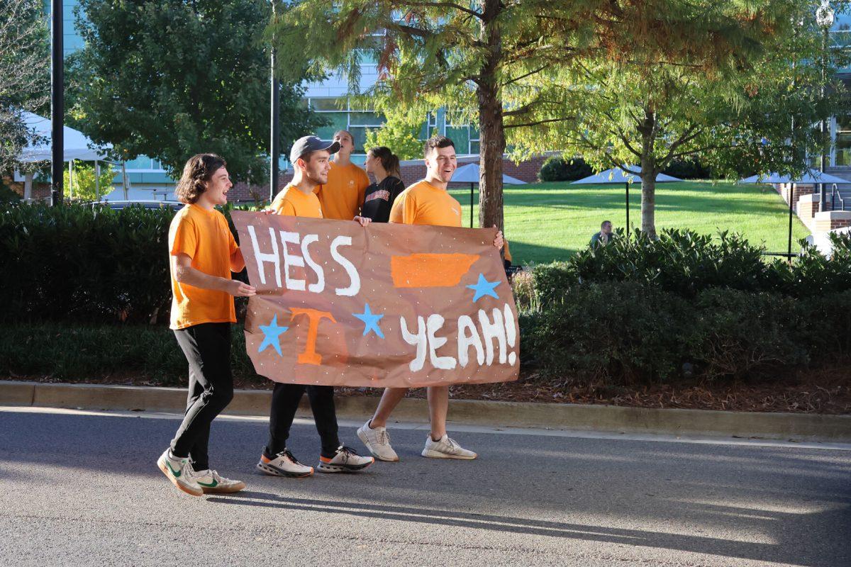 Hess Hall represents during the 2024 Homecoming Parade. Friday, Nov. 8, 2024.