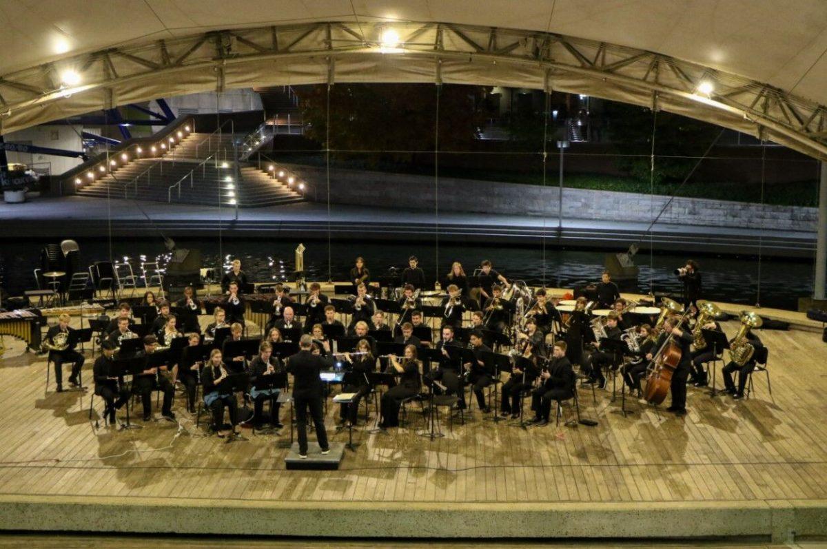 The University of Tennessee's wind ensemble performed with the Tennessee Wind Symphony in October 2024. 