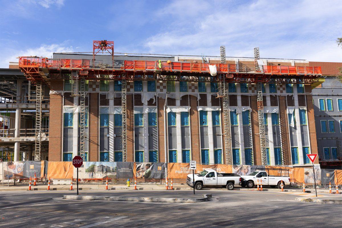 The new Croley Nursing Building is currently under construction and is expected to be completed by fall 2025. Monday, Nov. 18. 2024.