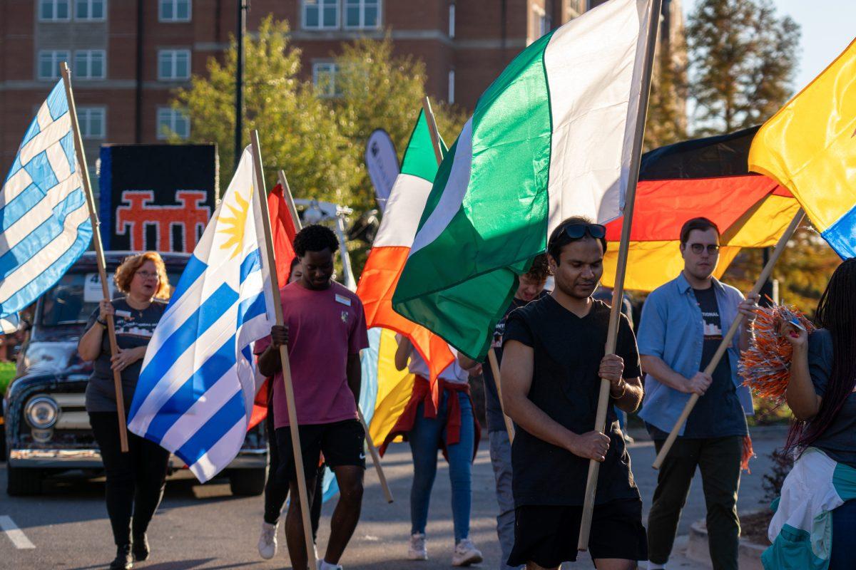 International Student and Scholar Services at the homecoming parade. Friday, Nov 8, 2024.